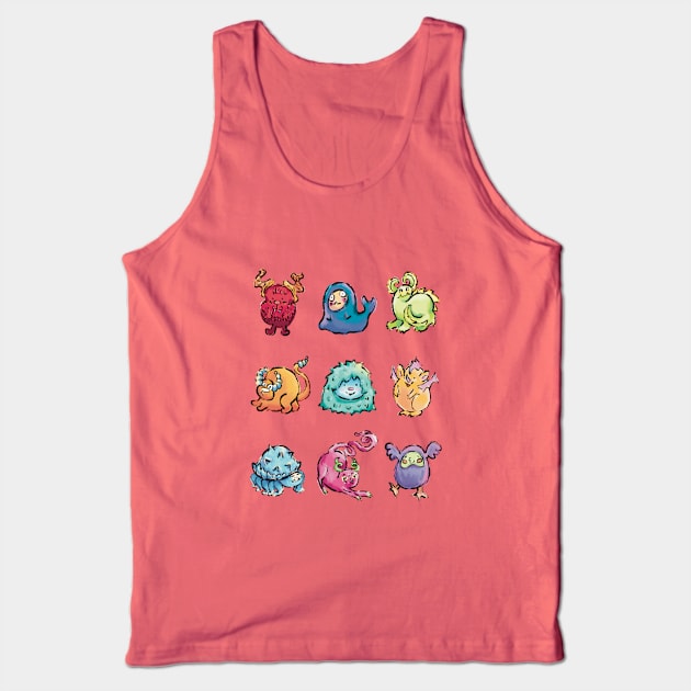 Monster squad Tank Top by Frenchie Boops 